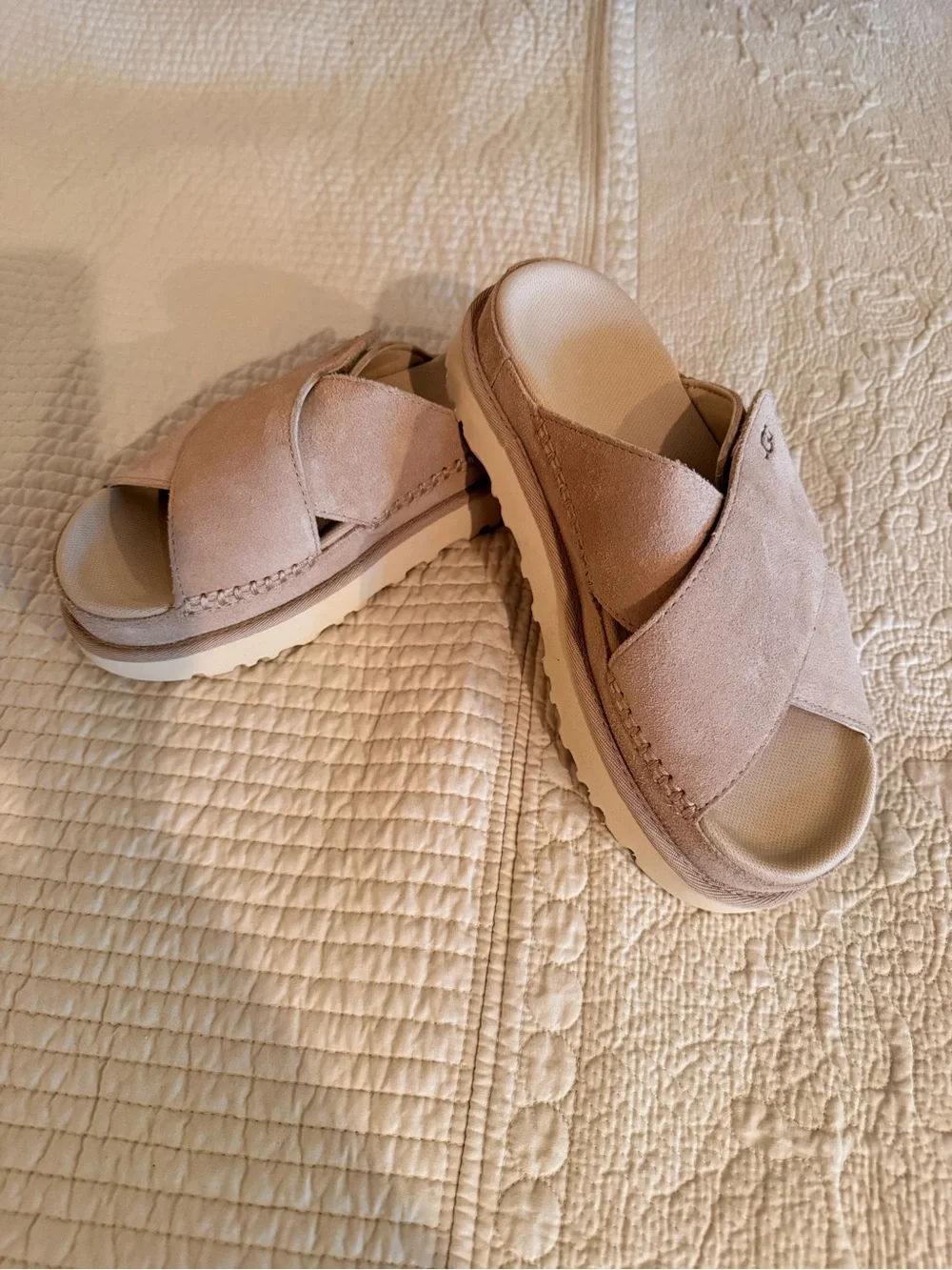 UGG Suede Slip-On in Chestnut Beige